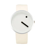 Geekthink Top Brand Creative Quartz Watch for Men Women Luxury Casual Leather Strap Quartz-Watch Simple Designer Fashion Clock