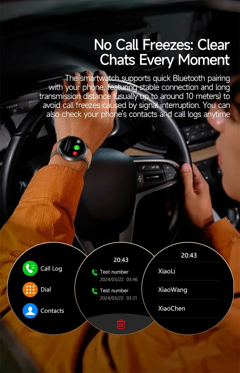 2026New Smart Watch Men Sport ECG Heart Rate Blood Pressure Health Diagnosis Sport Fitness tracking Smartwatches For Men women - Wear444