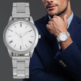 Quartz Watch For Men Watches Clock High Quality Men Wristwatch Alloy Strap Man Watch Gift Relogio Masculino Reloj Hombres