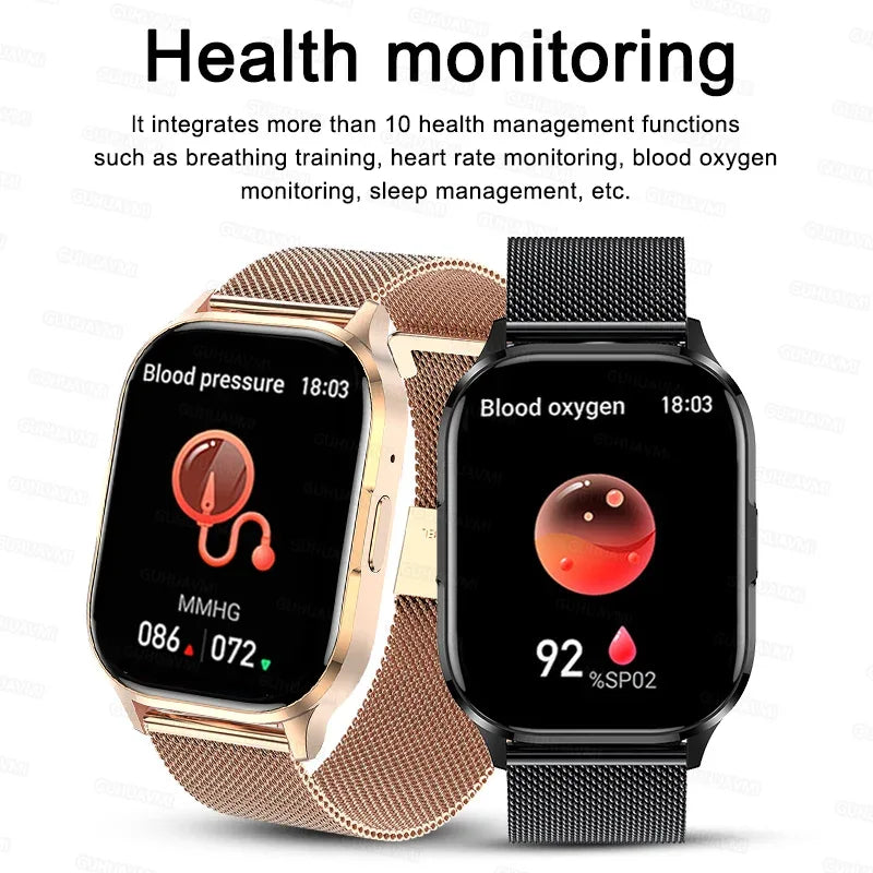 2026 Fashion Women Watch Ultra Smart Watches 2.01"AMOLED Full Touch Screen Call health Sport Smartwatch For Android IOS Ladies - Wear444