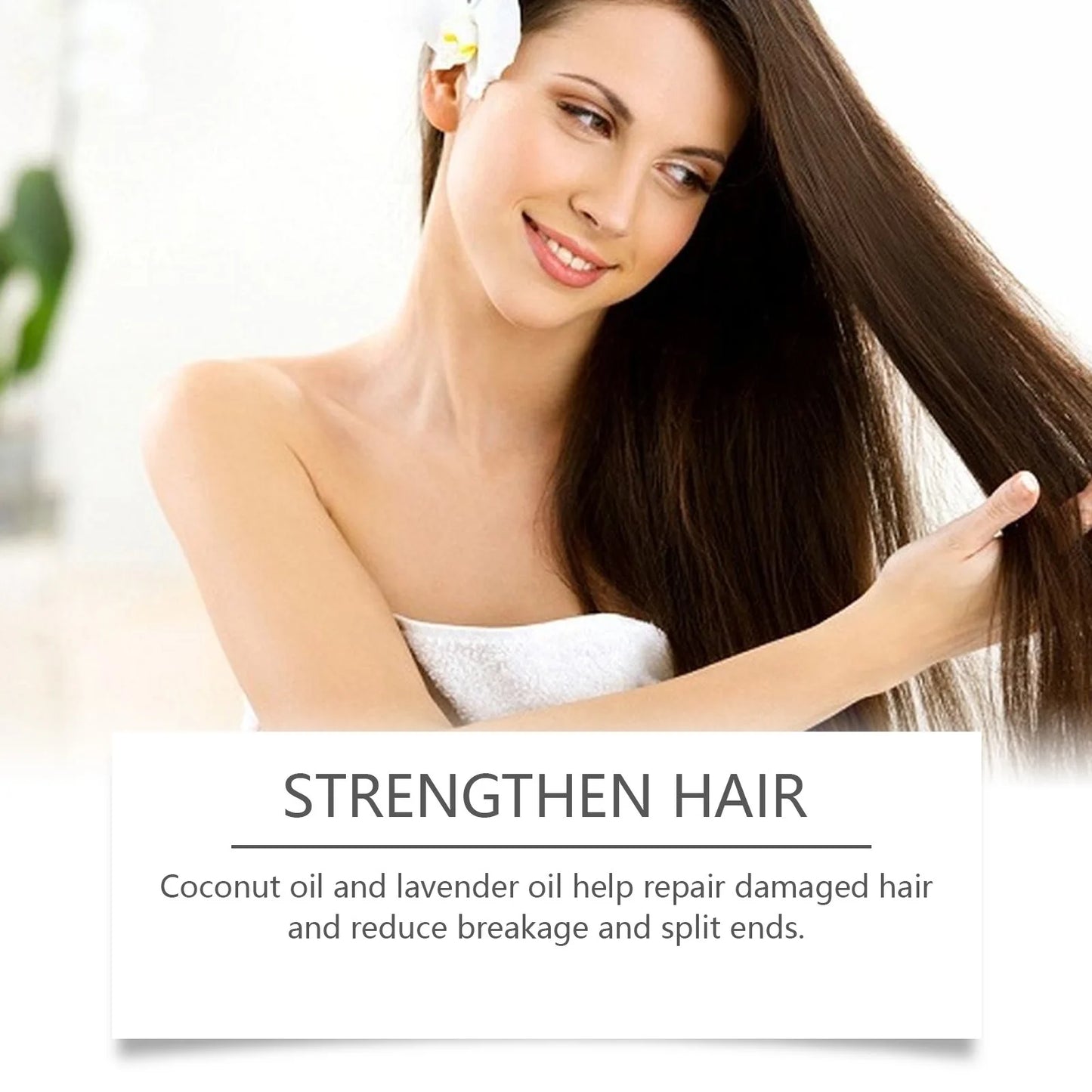 Hair Growth Essential Oil Shiny Strengthen Improve Breakage Dryness Soft Smoothing Lightweight Nourishing Rejuvenating Serum Oil