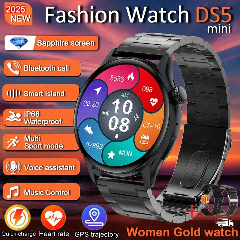 2026New Fashion Smart Watch Lady Man Watch AMOLED Screen GPS Sport Heart Rate Bluetooth Call Waterproof Outdoor Smartwatch Women - Wear444