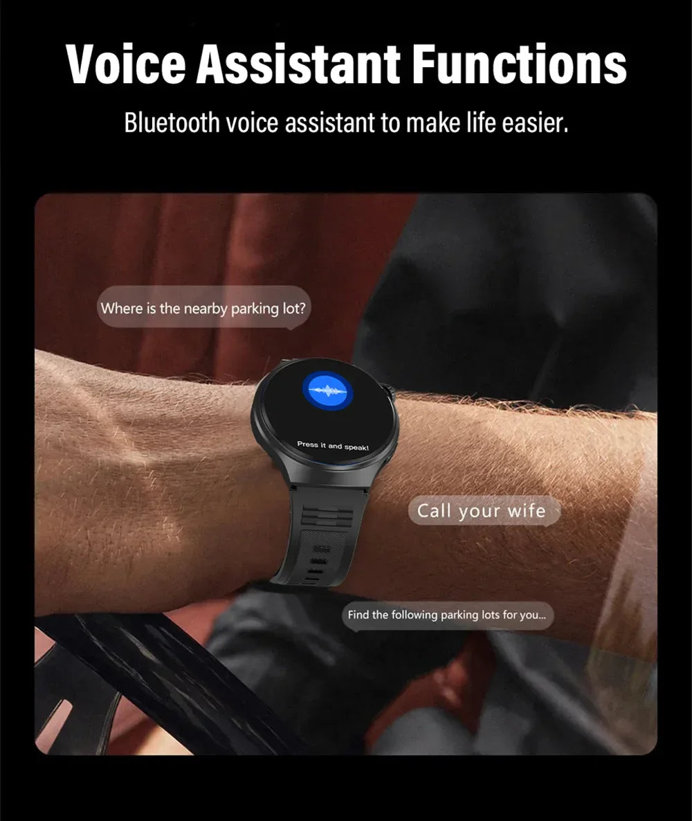 G.L Wear 2025 New Men's Smart Watch HD Display Health Tracking Bluetooth Calling Voice Assistant Sports Smartwatch - Wear444