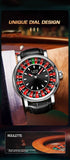 LIGE Quartz Man Watch Fashion Luxury Creative Roulette Game Dial Design Leather Casual Life Waterproof Watches for Men Gifts+Box