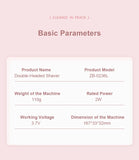 2025 NEW Dual Head Remove Hairs Electronic Shavers Body Epilator Shaving Hair Removal Ladies Shaver Machine for Women