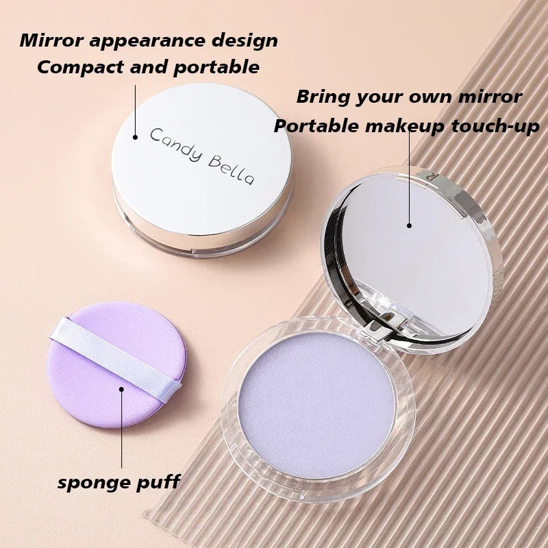Candy Bella Violet&Blue Cream To Powder Skin-friendly Skin Natural Face Long Lasting Oil-controlling Contouring Powder Cosmetics