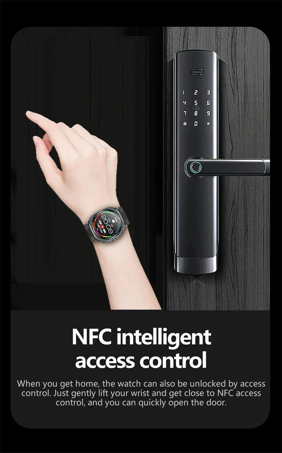 Airbag measurement Smart Watch Men ECG Air Pump Blood Pressure Blood Oxygen BT Call NFC SmartWatch For Man Android iOS upgrade - Wear444