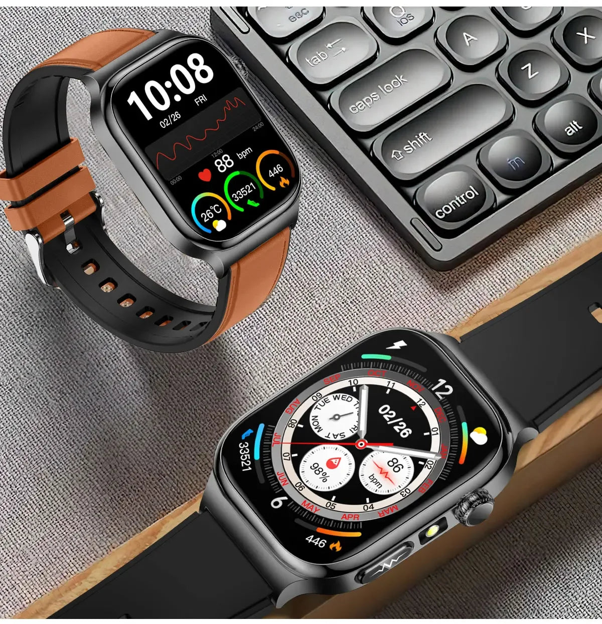 Accurate Measurement Health Smart Watch ECG+PPG Uric Acid Blood Pressure Blood Lipids BT Call Bluetooth Sport tracker Smartwatch - Wear444