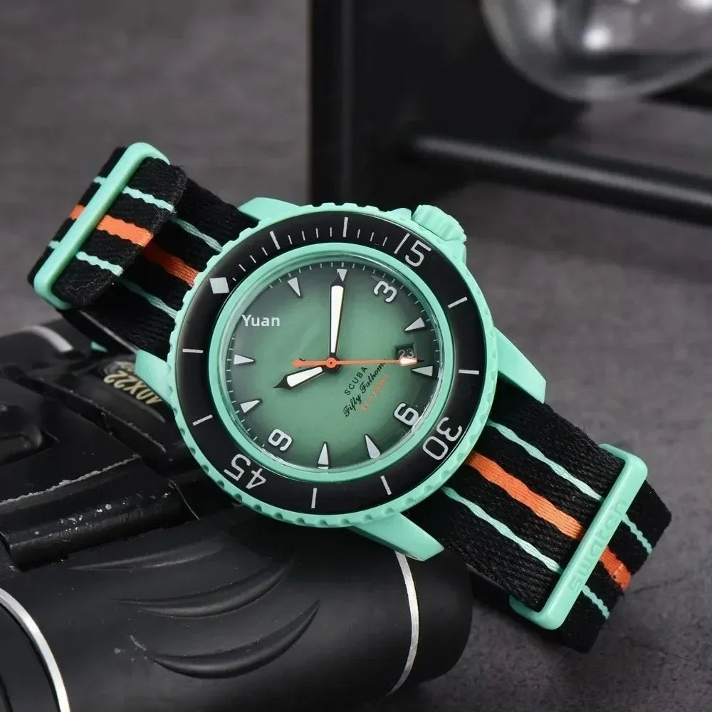 Tactical Nylon Watch - Chronograph Sport Waterproof