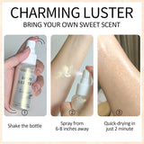 Liquid body highlighting shimmer oil makeup 4 Color Glitter Spray Oil Lotion glow cosmetics Glow Body Glitter Spray Oil Lotion