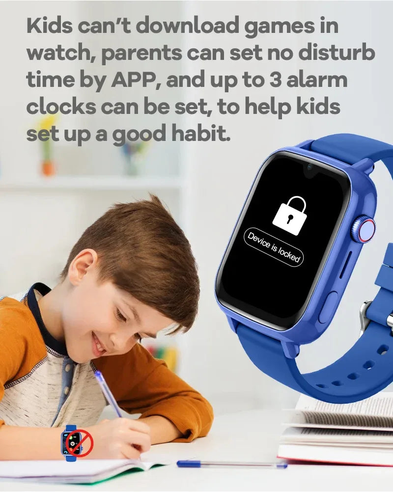 4G Smart Watch Kids GPS WIFI Video Call SOS APP Download Child Smartwatch Camera Monitor Tracker Location Phone Watch - Wear444