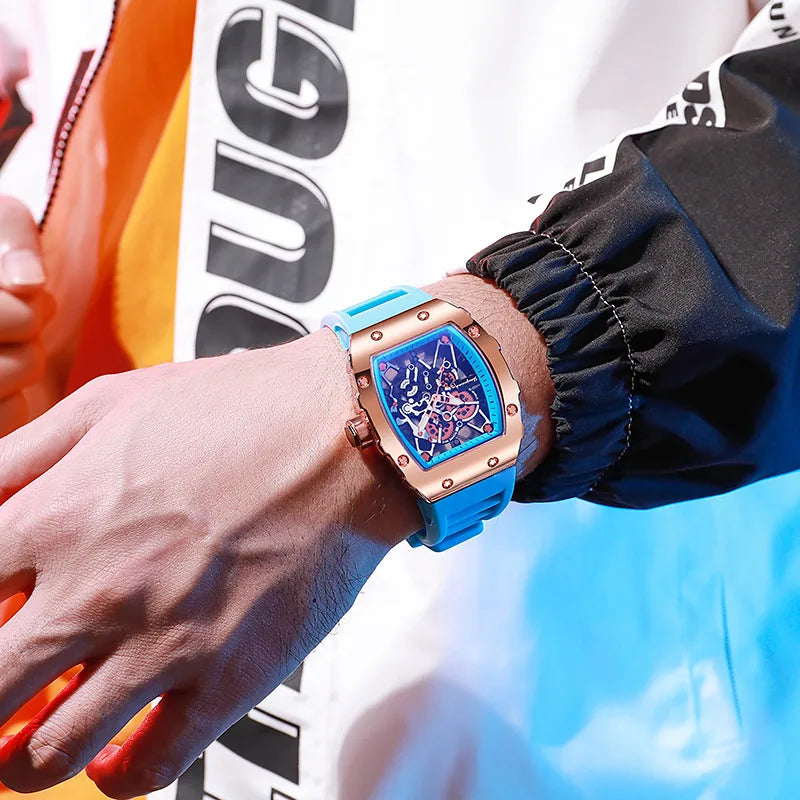 2025 New Fashion Men Luxury Watches Mens Top Big Silicone Jelly Casual Quartz Watch For Gift Relogio Masculino Male Wristwatches