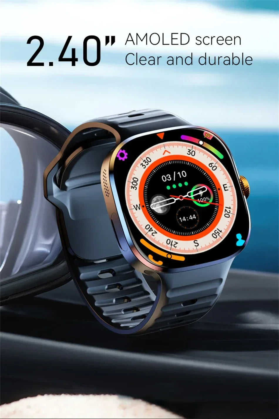 4G/5G Smartwatch 2.40 inch Larger Screen 190° Rotary Camera 16GB+256GB GPS Map WIFI Connect Apps Download Smart Watch Android 10 - Wear444