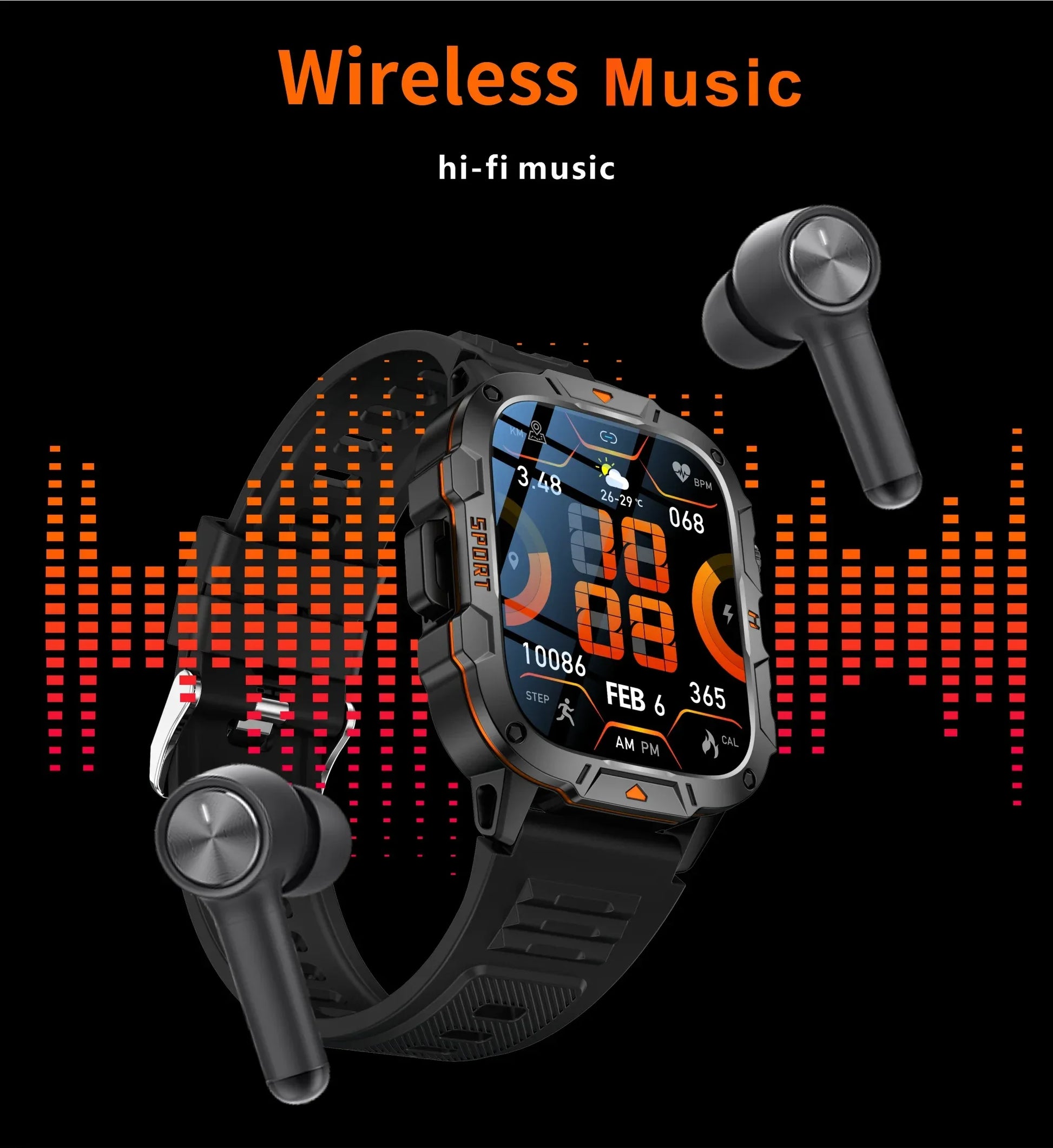 2025 Outdoor Sports Smart Watch GPS Tracker 5ATM Flashlight 1.96" HD Display Screen Bluetooth Call Men Fitness Watches - Wear444