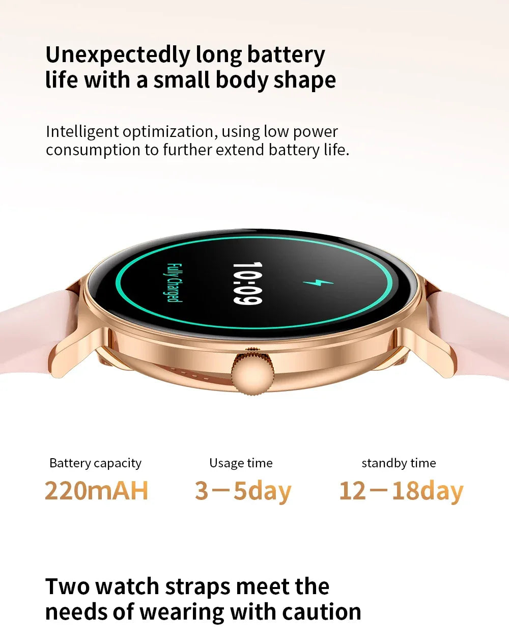 For Android IOS New Ultra Thin Smart Watch Women Screen Always Display Time Sports Bracelet Bluetooth Call Fashion Smartwatch - Wear444