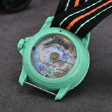 Quartz Watch for Men's Nylon Braided Strap Waterproof Luminous Sports with Chronograph Fashion Wristwatch Male