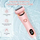 2in1 Remove Hairs Female Electronic Shavers Body Epilator Shaving Hair Removal Ladies Electric Shaver Machine for Women