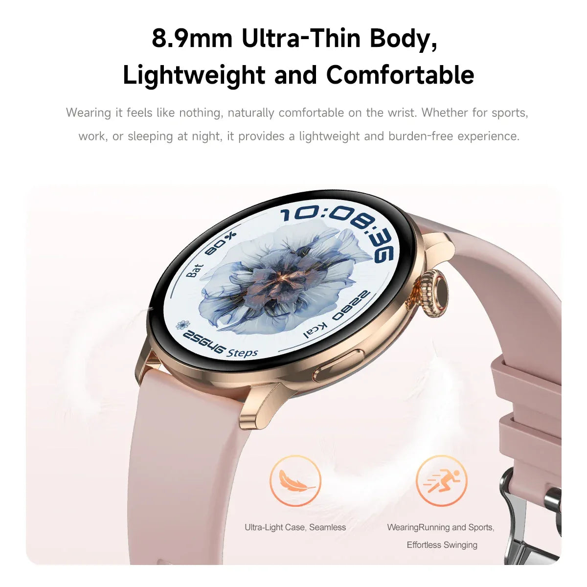 2026New Fashion Smart Watch Lady Man Watch AMOLED Screen GPS Sport Heart Rate Bluetooth Call Waterproof Outdoor Smartwatch Women - Wear444