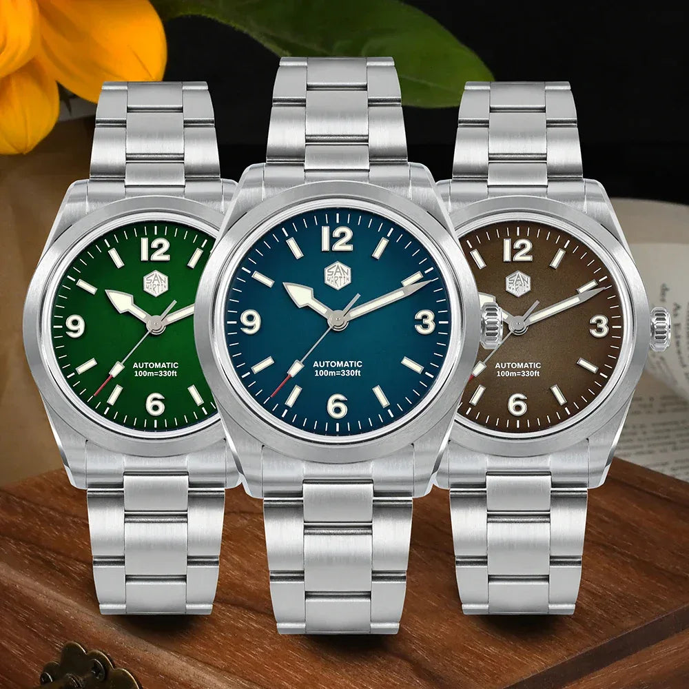 San Martin enamel watch BGW9 lume case back — Wear444