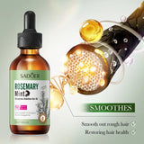 Hair Growth Essential Oil Rosemary Mint Hair Strengthening Oil Nourishing Treatment for Split Ends and Dry Organics Hair Care