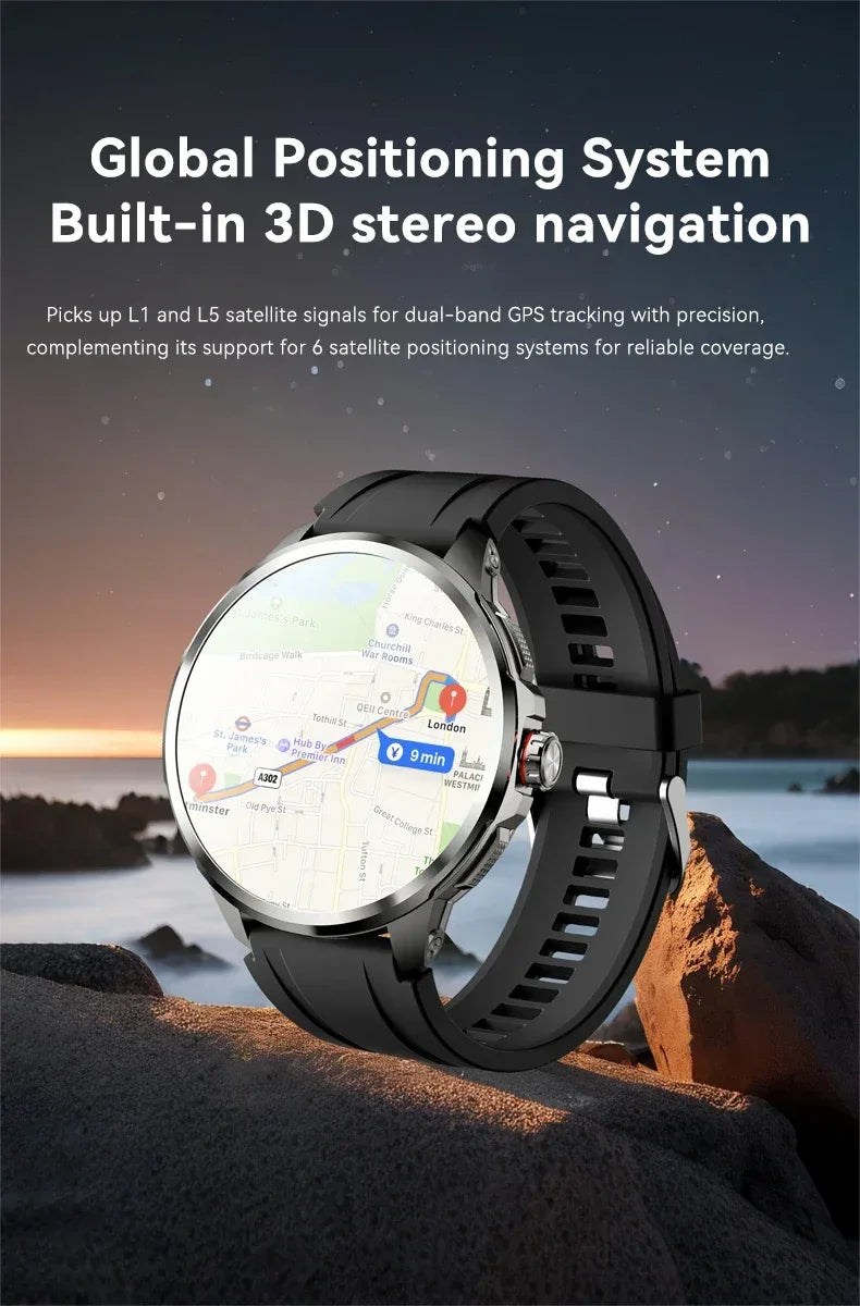 5G/4G Smart Watch 720*720 AMOLED 1.95 inch HD 900W Camera 8GB+128GB RAM 1990mAh Clock GPS WIFI Google APP Smartwatch Android 9.0 - Wear444