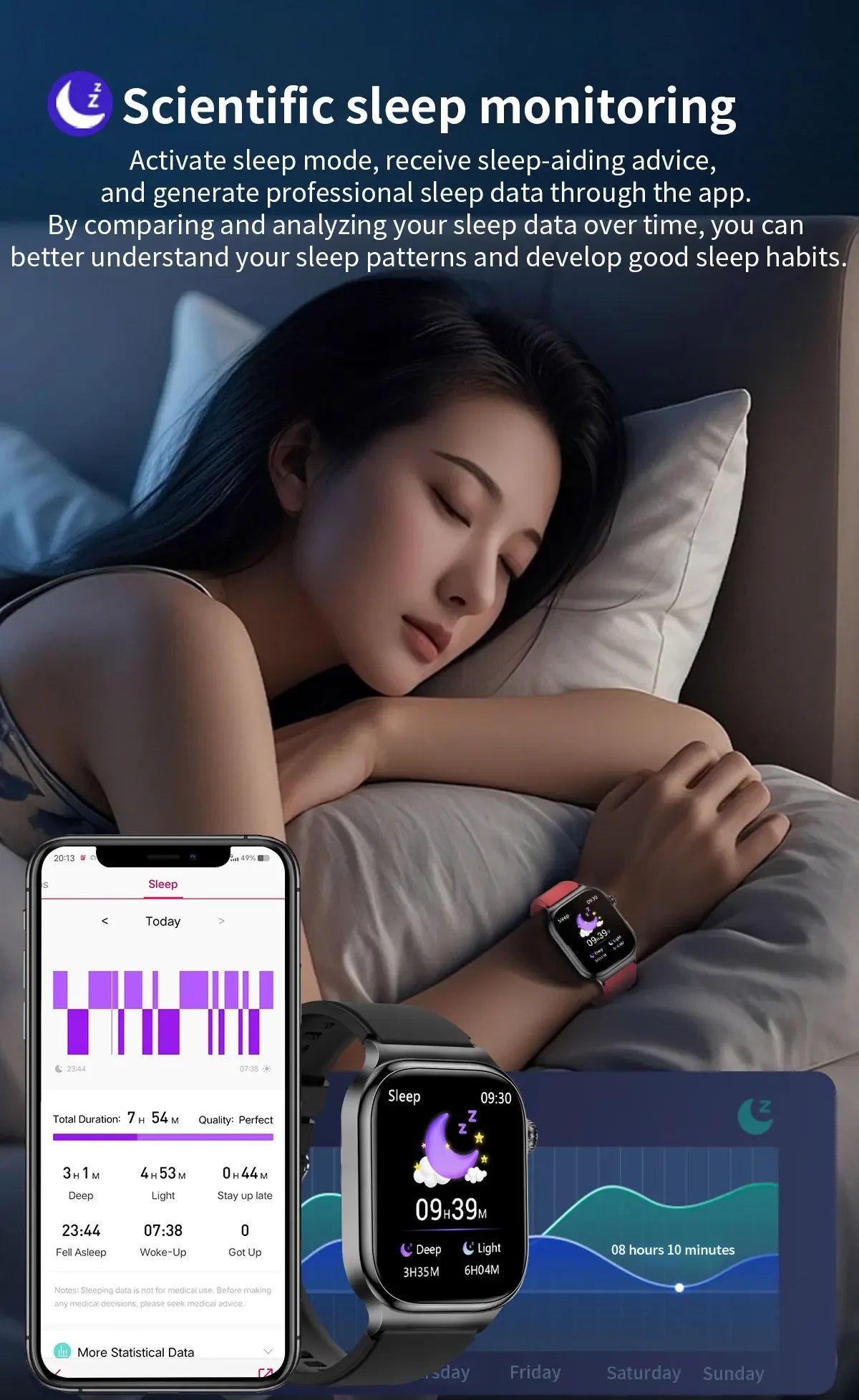 Accurate Measurement Health Smart Watch ECG+PPG Uric Acid Blood Pressure Blood Lipids BT Call Bluetooth Sport tracker Smartwatch - Wear444