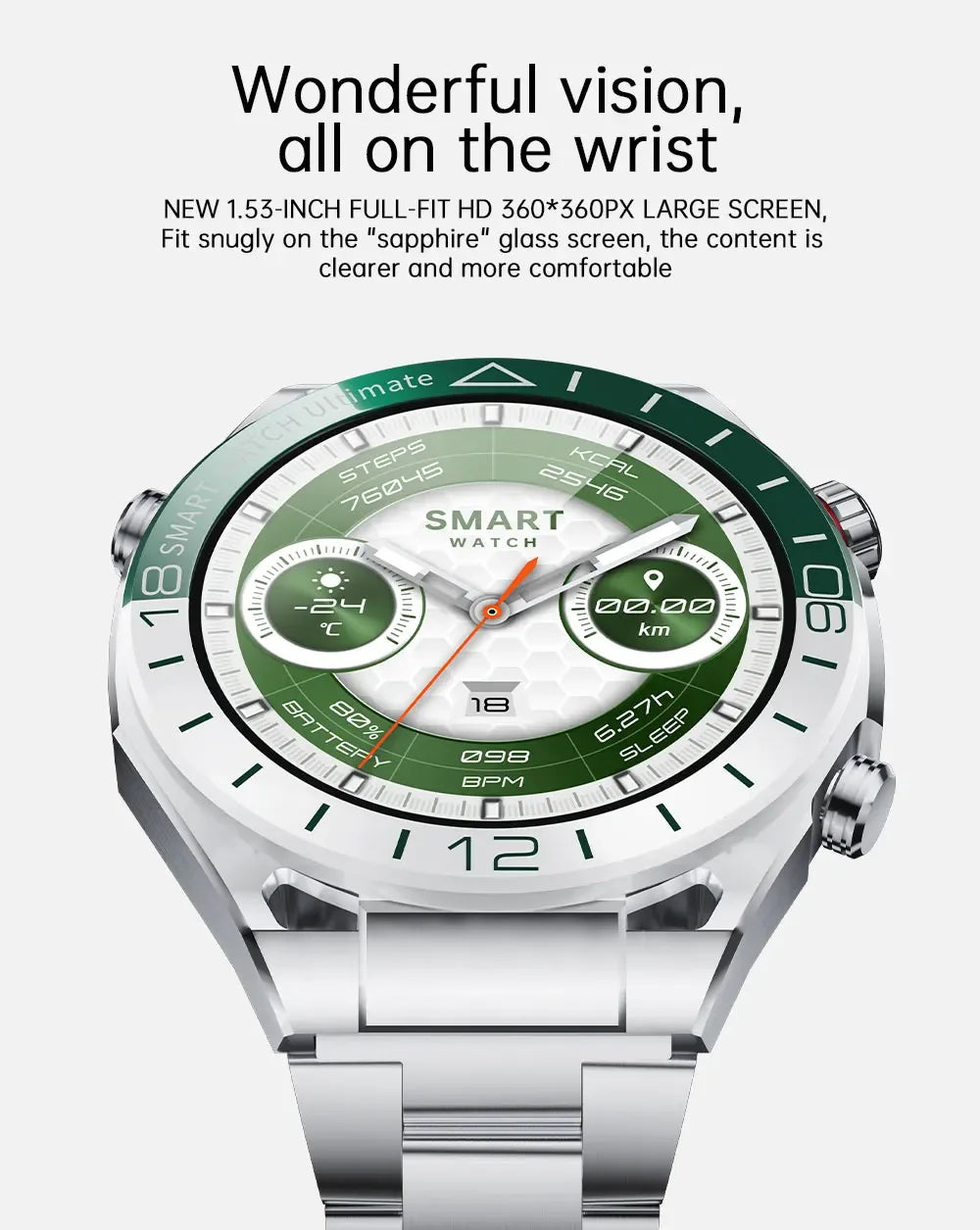 Hotsale Smartwatch Women Men Lady Gifts 1.53” HD AMOLED GPS NFC Bluetooth Phone Calls Sports Smart Watches For Man Waterproof - Wear444