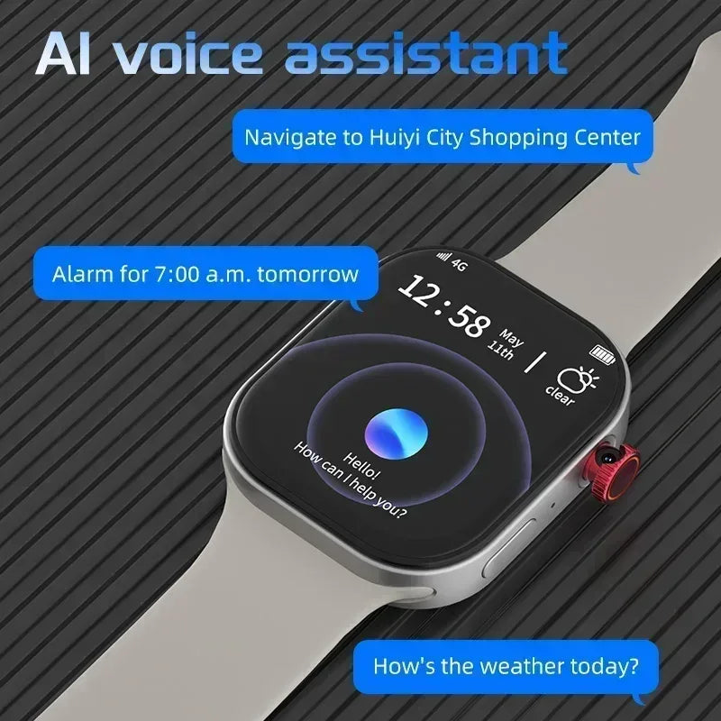 4G/5G180° rotating camera VP99 smartwatch Android smartwatch 2.29-inch wide screen SIM card slot GPS WIFI Play Store - Wear444