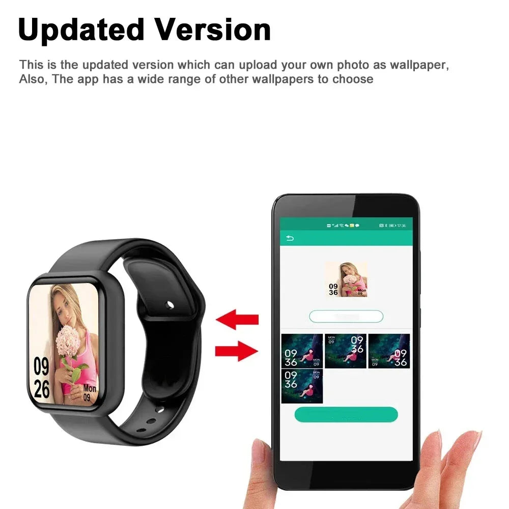 Multifunctional Smart Watch Men Women Bluetooth Connected Phone Music Player Fitness Sport Bracelet Sleep Monitor D13 Smartwatch - Wear444