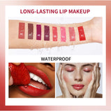 Lip Gloss Semi-Matte 8Colors Long-lasting Velvet Non-drying uitable for all skin moisturizing lipgloss plump lip brown Cosmetics