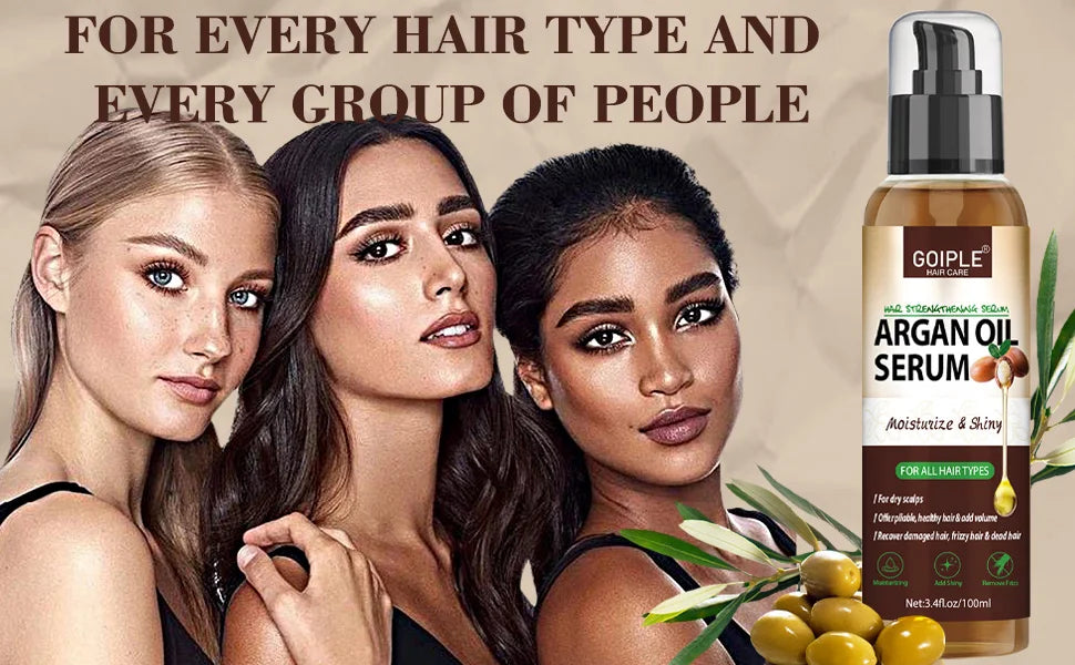 100ml Argan Oil Hair Serum Moisturizing Shiny Remove Frizz Conditioner Repair Damaged Hair and Restore Hairs Gloss Essential oil