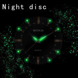 Men'S Quartz Watches Casual High Quality Fashion Waterproof Business Luxury Retro Round Dial Leather Strap Watches