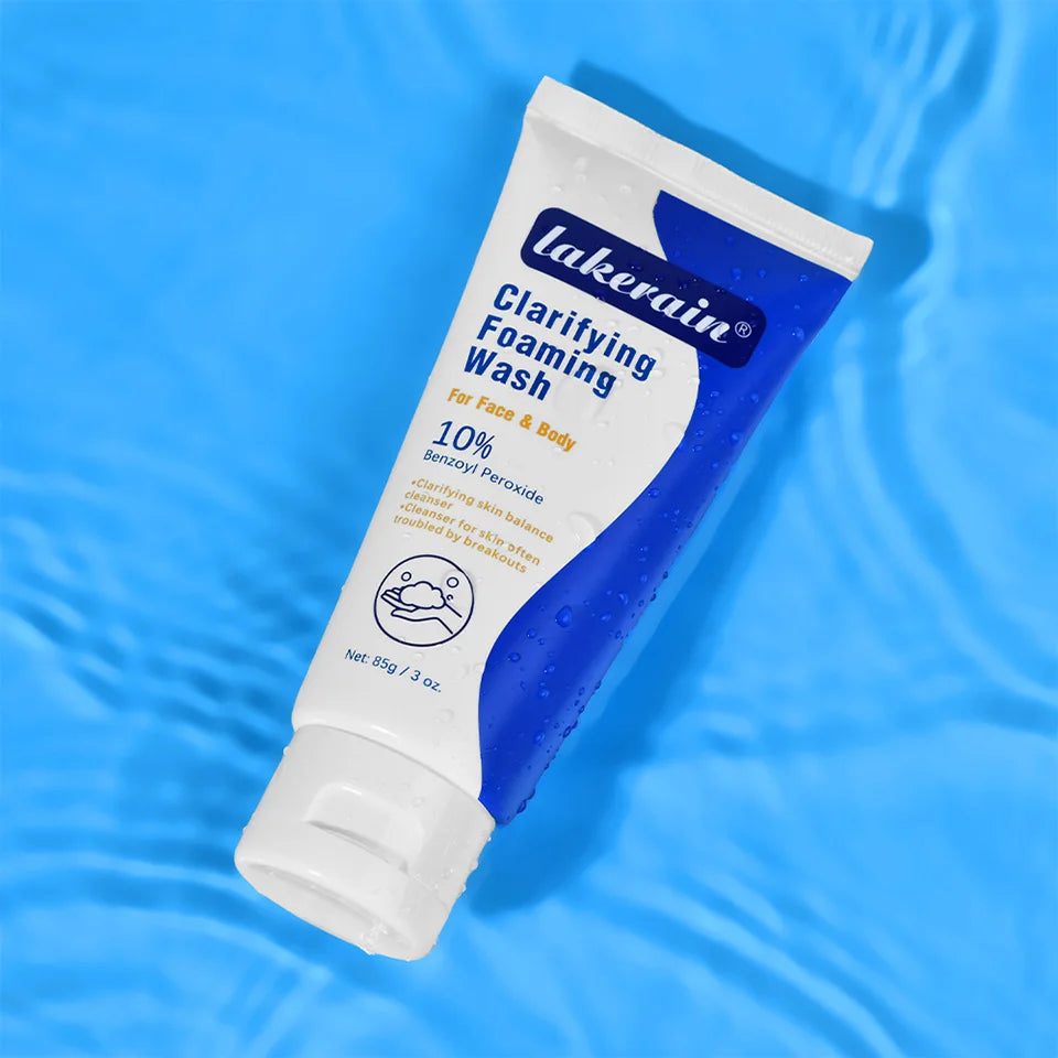 Acne Foaming Wash Benzoyl Peroxide 10% Maximum Antimicrobia Moisturizers reduces redness For Face & Body Skin Care Face Wash