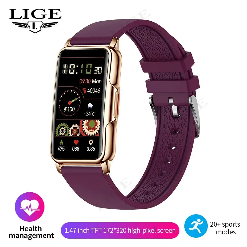 For Android IOS Smart Bracelet Women Smartwatch Men Heart Rate Blood Oxygen Waterproof Sport Smart Band Watch For Ladies +Gift - Wear444