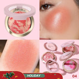 Pudaier Multi-purpose Brightening Glossy Blush Cream, suitable for daily makeup-holiday gift, easy to carry