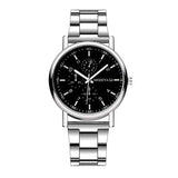 Fashion Men Quartz Watch Luxury Silver Band Analog Watch for Mens Clock Reloj Hombre