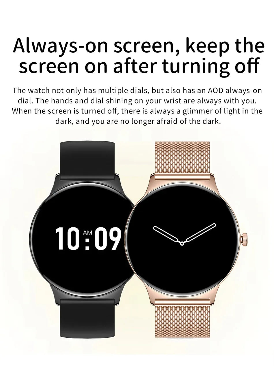 For Huawei Xiaomi New Ultra Thin Smart Watch Women Screen Always Display Time Sports Bracelet Bluetooth Call Fashion Smartwatch - Wear444