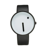 Geekthink Top Brand Creative Quartz Watch for Men Women Luxury Casual Leather Strap Quartz-Watch Simple Designer Fashion Clock