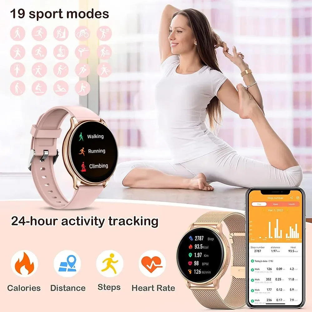 MEVADEN Bluetooth Call Smart Watch Women Fashion Watches Custom Dial Sport Fitness Health Tracker Smartwatch for Android IOS Y22 - Wear444