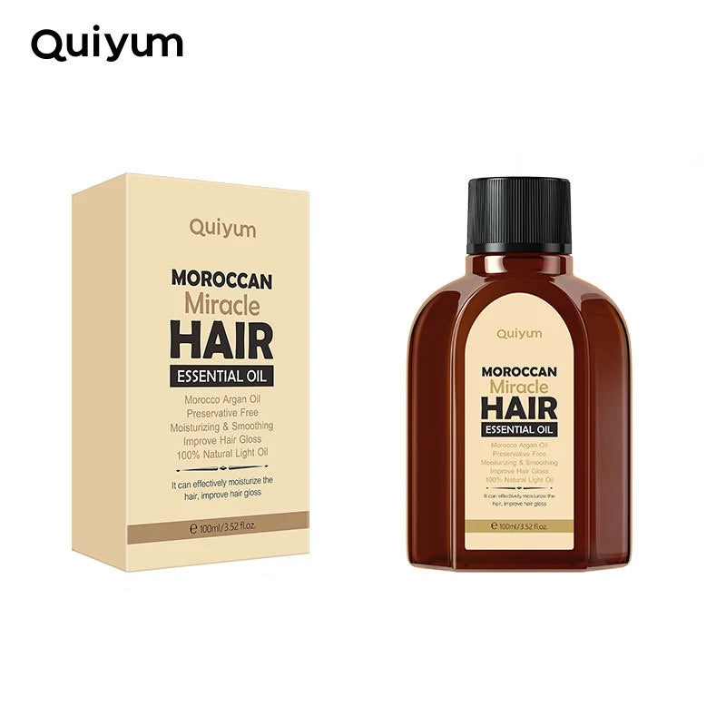 100ML Hair Care Oil Moroccan Pure Argan Hair Essential Oil for Dry Hair Types Multi-functional Hair Care Products for Woman