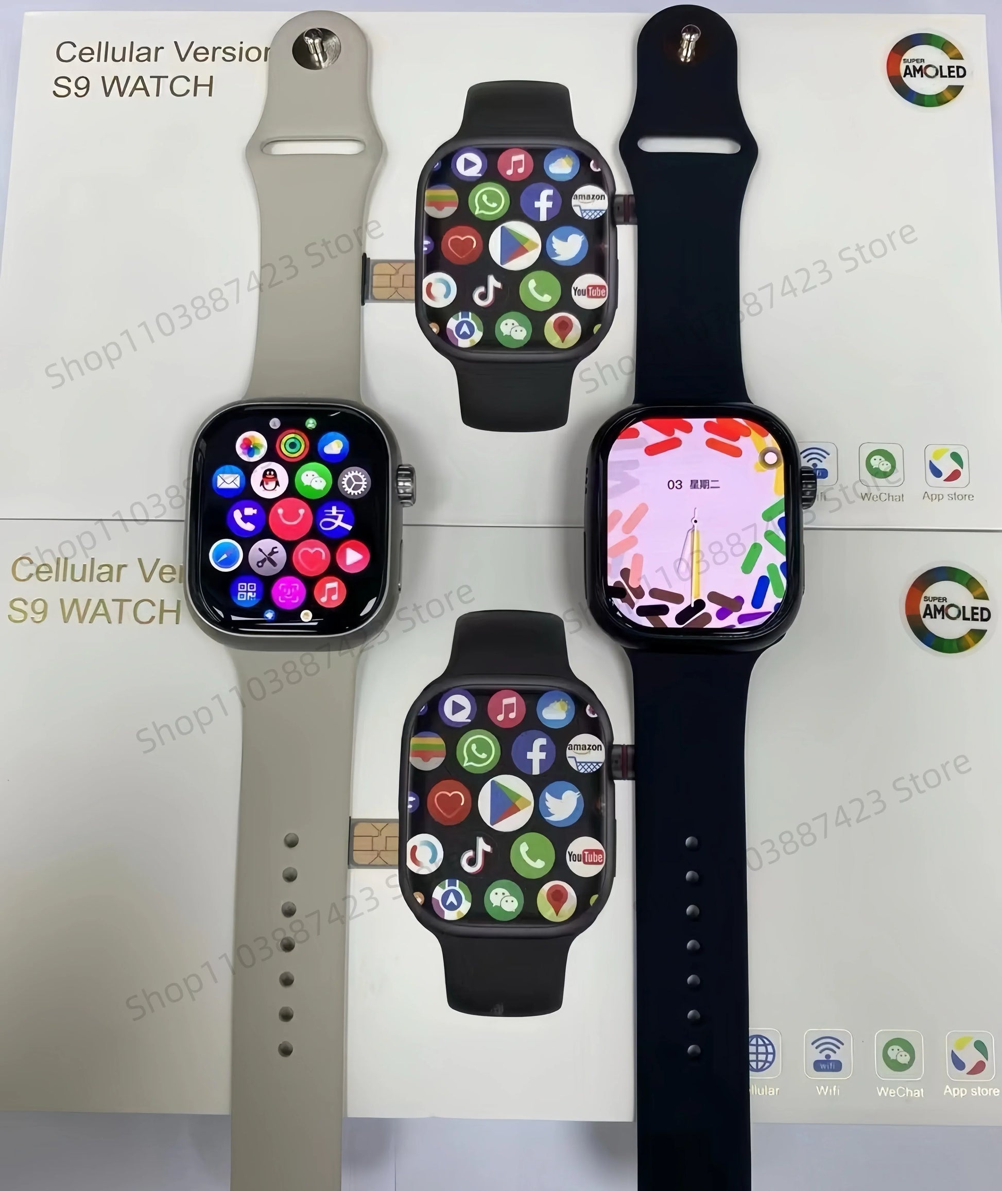 CD99 watch X 5G smartwatch 2.29inch AMOLED 5G LTE smart watch with 180 ° rotary camera GPS WiFi SIM card slot health monitoring - Wear444