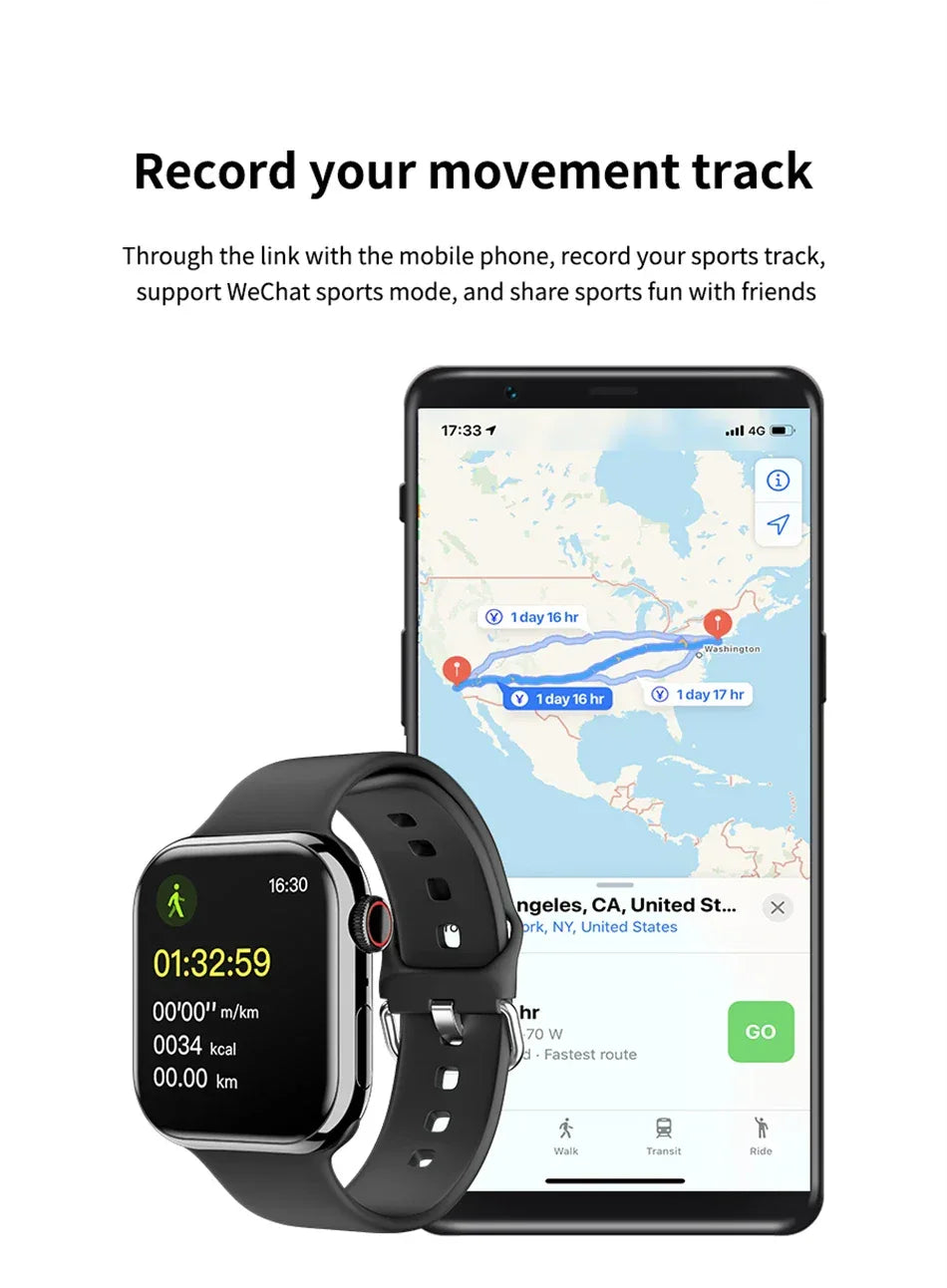 2025 New Series IW9 Watch 9 GPS Track Smart Watch Men Woman HD Bluetooth Call IP68 Waterproof Sports Smart Watch For Android IOS - Wear444