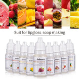 Lip Gloss DIY 10ml Pure Fruit Fragrance Oil Diffuser Essential Oils Strawberry Flavoring Oil For Soap Making Lipgloss Essence