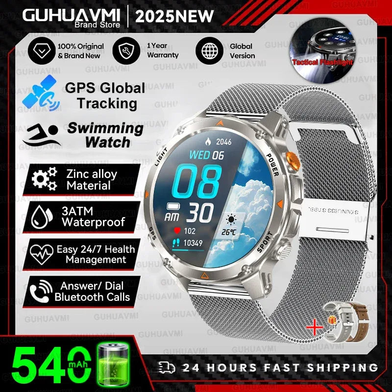 2025 New Women's Fashion Sports Smart Watch Built in GPS 3ATM Waterproof Bluetooth Call Health Monitoring Smartwatches For Women - Wear444