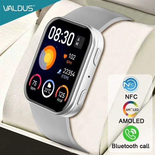 VALDUS VS30 Pro AMOLED Smartwatch Man Woman NFC Voice Assistant Waterproof Heart Rate Blood Pressure Track BT Call Smart Watch - Wear444