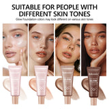 Natural Glow Enhancer Foundation Glowing Moisturizing Lightweight base Multi-purpose Face Body Glitter Cream Bronzer For Paris