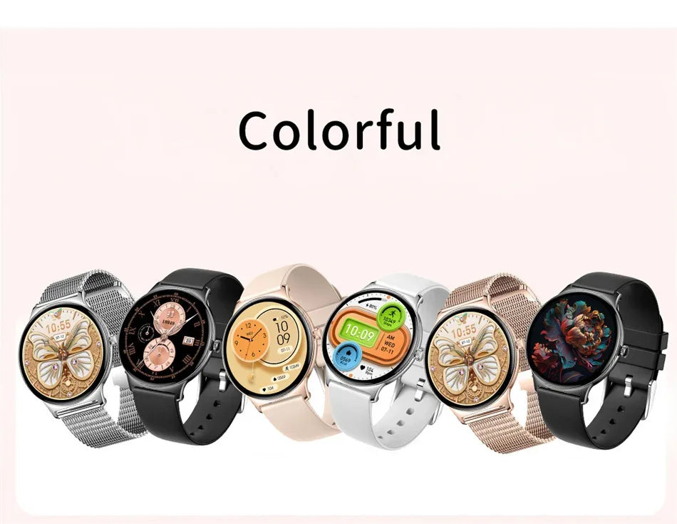 For Huawei Xiaomi New Ultra Thin Smart Watch Women Screen Always Display Time Sports Bracelet Bluetooth Call Fashion Smartwatch - Wear444