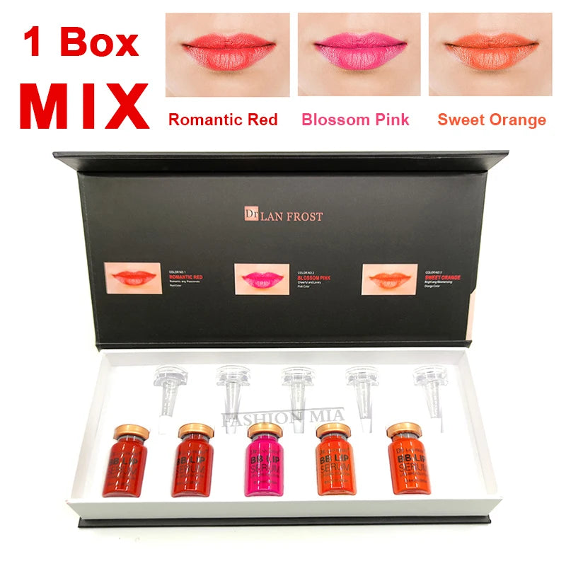 8ml BB Lips Glow Ampoule Serum Starter Kit Lip Gloss BB Cream Pigment for Lip Coloring Moisturizing MTS Skin Care Treatment