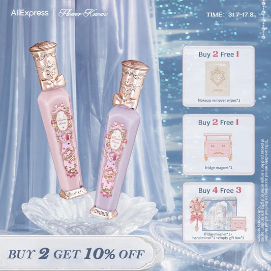 Flower Knows Strawberry Rococo Series Glowy Lipgloss