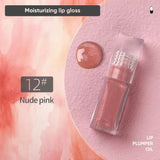 Magic Lip Oil Color Changing Lip Care Plumper Long lasting Moisturizing Cruelty Free Vegan Glitter Lipgloss Custom Logo 5pcs